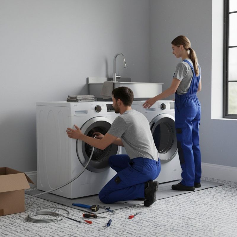 Local Washer Dryer Hookup Service pros at work