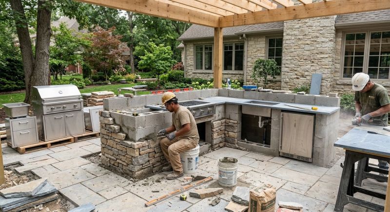 Outdoor Kitchen Installation in North Charleston, SC